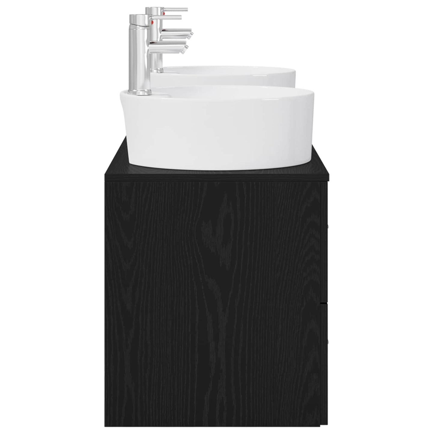Bathroom Cabinet Set 3 pcs Black 49.5 x 44.5 x 65 cm