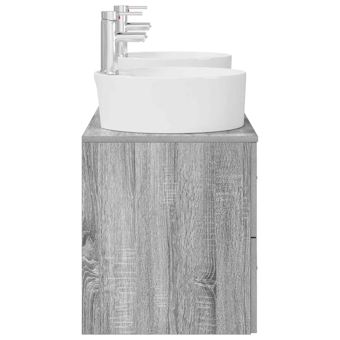 Bathroom Cabinet Set 3 pcs Grey Sonoma 49.5 x 44.5 x 65 cm