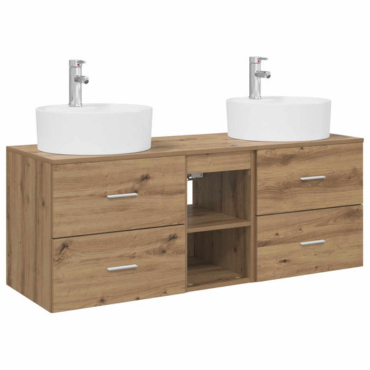 Bathroom Cabinet Set 3 pcs Artisan Oak 49.5 x 44.5 x 65 cm