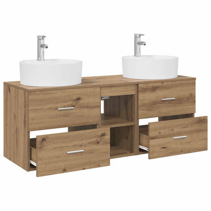 Bathroom Cabinet Set 3 pcs Artisan Oak 49.5 x 44.5 x 65 cm