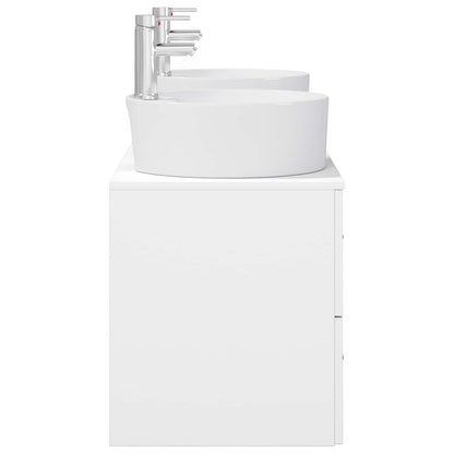 Bathroom Furniture Set 3 pcs White 49.5 x 44.5 x 65 cm