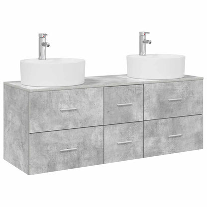 Bathroom Furniture Set 3 pcs Concrete Grey 49.5 x 44.5 x 65 cm
