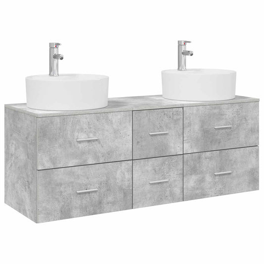 Bathroom Furniture Set 3 pcs Concrete Grey 49.5 x 44.5 x 65 cm