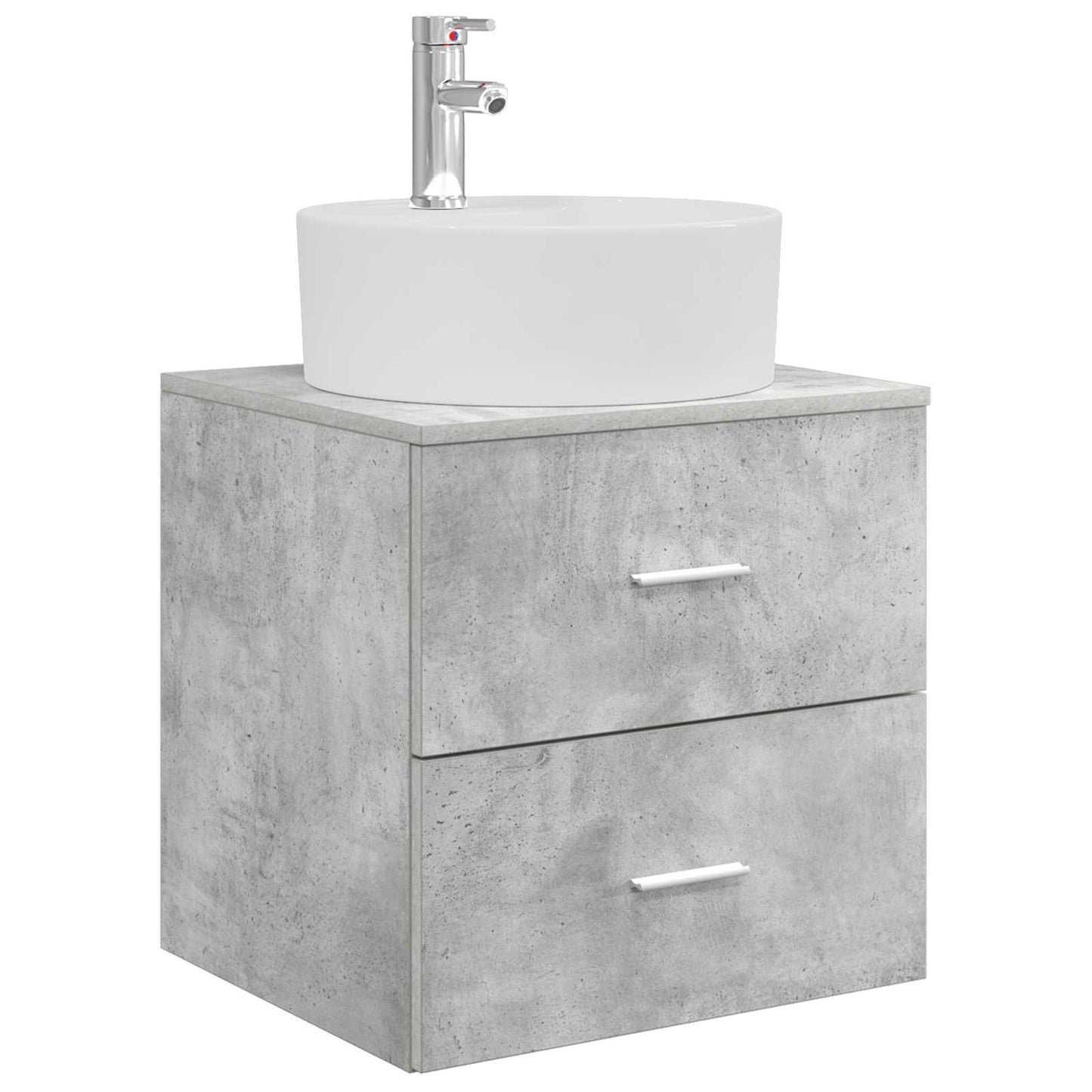 Bathroom Furniture Set 3 pcs Concrete Grey 49.5 x 44.5 x 65 cm