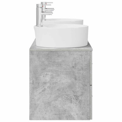 Bathroom Furniture Set 3 pcs Concrete Grey 49.5 x 44.5 x 65 cm
