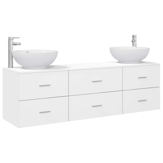 Bathroom Furniture Set 3 pcs White 49.5 x 44.5 x 65 cm