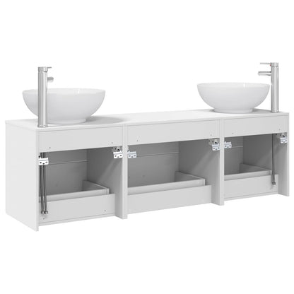 Bathroom Furniture Set 3 pcs White 49.5 x 44.5 x 65 cm