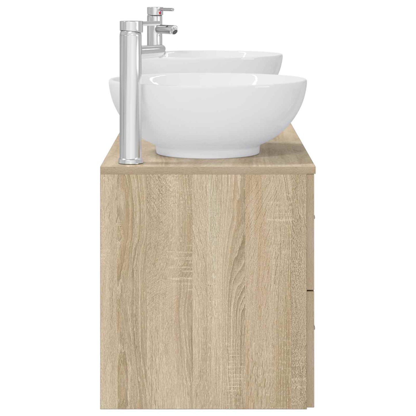 Bathroom Furniture Set 3 pcs Sonoma Oak 49.5 x 44.5 x 65 cm
