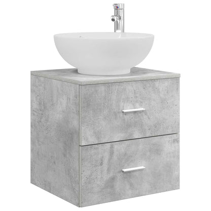 Bathroom Furniture Set 3 pcs Concrete Grey 49.5 x 44.5 x 65 cm