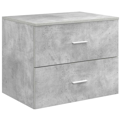 Bathroom Furniture Set 3 pcs Concrete Grey 49.5 x 44.5 x 65 cm
