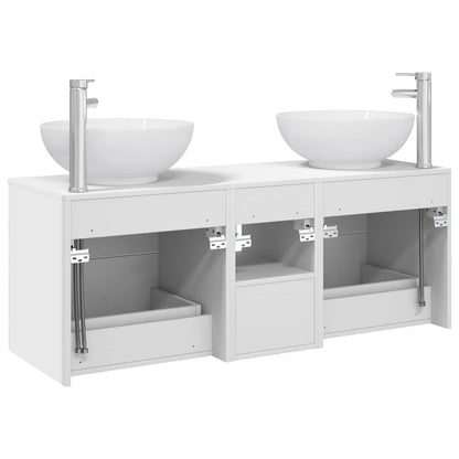 Bathroom Furniture Set 3 pcs White 49.5 x 44.5 x 65 cm