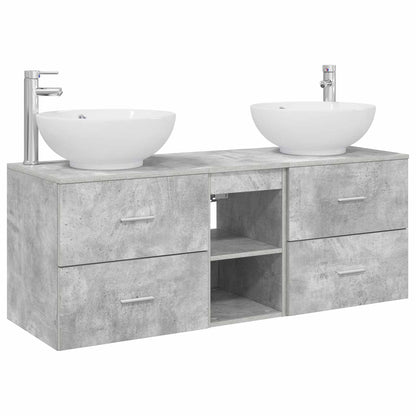 Bathroom Furniture Set 3 pcs Concrete Grey 49.5 x 44.5 x 65 cm