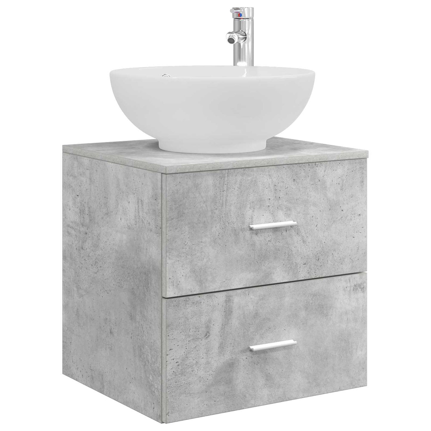Bathroom Furniture Set 3 pcs Concrete Grey 49.5 x 44.5 x 65 cm