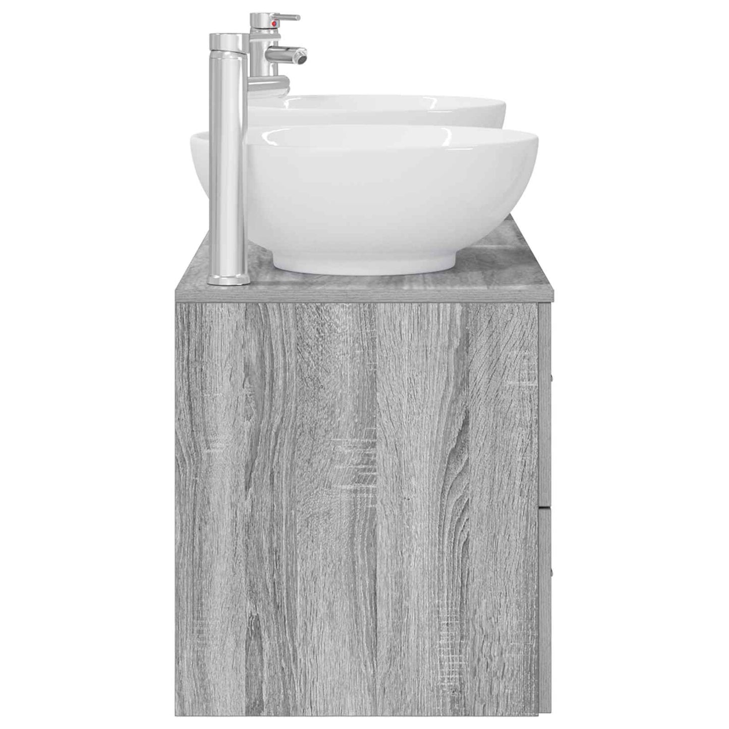 Bathroom Furniture Set 3 pcs Grey Sonoma 49.5 x 44.5 x 65 cm