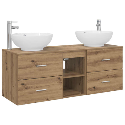 Bathroom Furniture Set 3 pcs Artisan Oak 49.5 x 44.5 x 65 cm