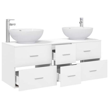 Bathroom Furniture Set 3 pcs White 49.5 x 44.5 x 65 cm
