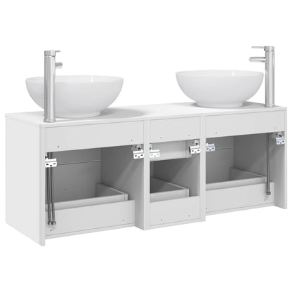 Bathroom Furniture Set 3 pcs White 49.5 x 44.5 x 65 cm