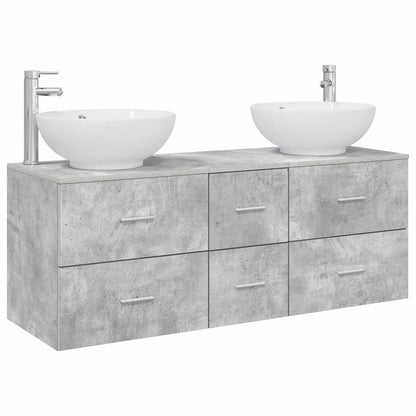Bathroom Furniture Set 3 pcs Concrete Grey 49.5 x 44.5 x 65 cm