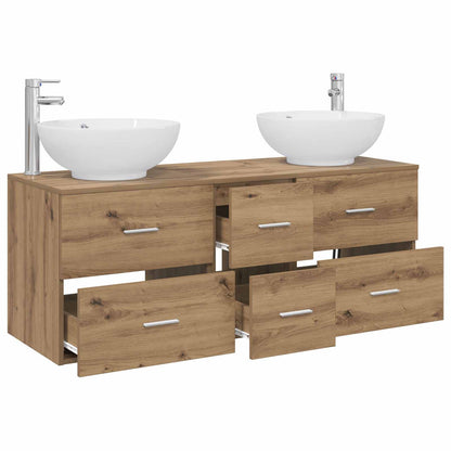 Bathroom Furniture Set 3 pcs Artisan Oak 49.5 x 44.5 x 65 cm