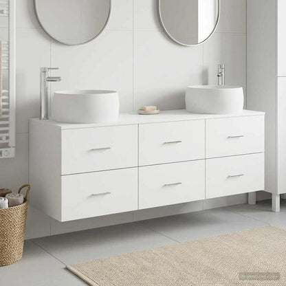 Bathroom Furniture Set 3 pcs White 49.5 x 44.5 x 66 cm