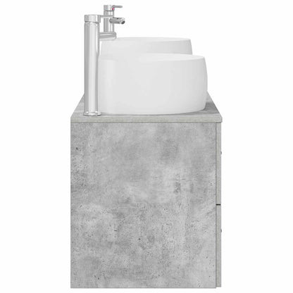 Bathroom Furniture Set 3 pcs Concrete Grey 49.5 x 44.5 x 66 cm