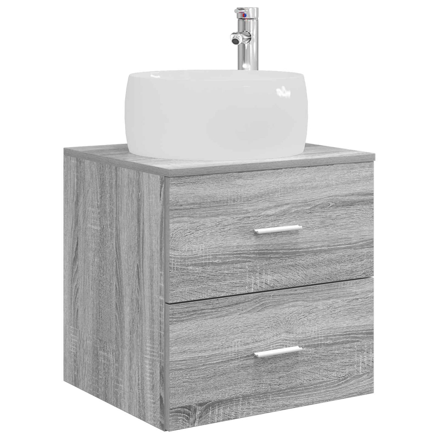 Bathroom Furniture Set 3 pcs Grey Sonoma 49.5 x 44.5 x 66 cm