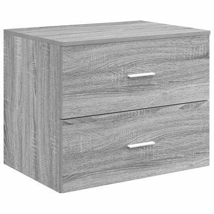 Bathroom Furniture Set 3 pcs Grey Sonoma 49.5 x 44.5 x 66 cm