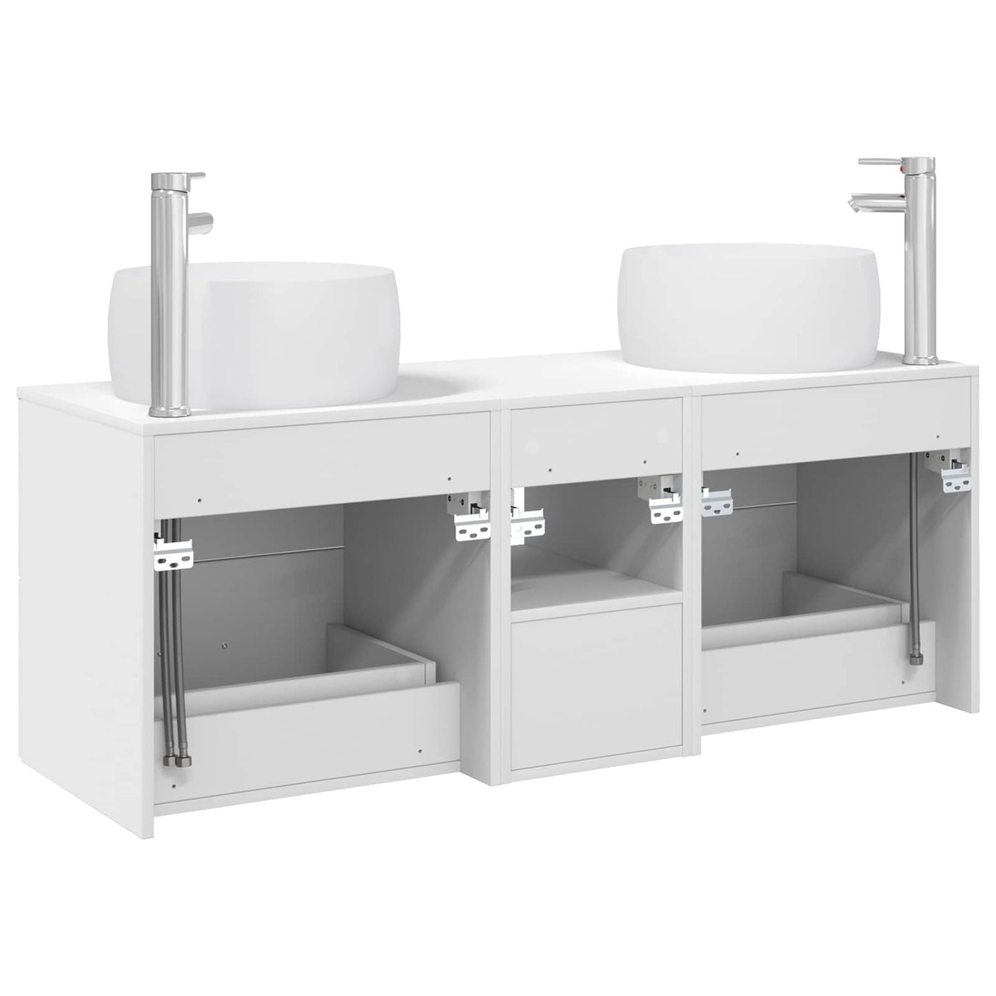 Bathroom Furniture Set 3 pcs White 49.5 x 44.5 x 66 cm