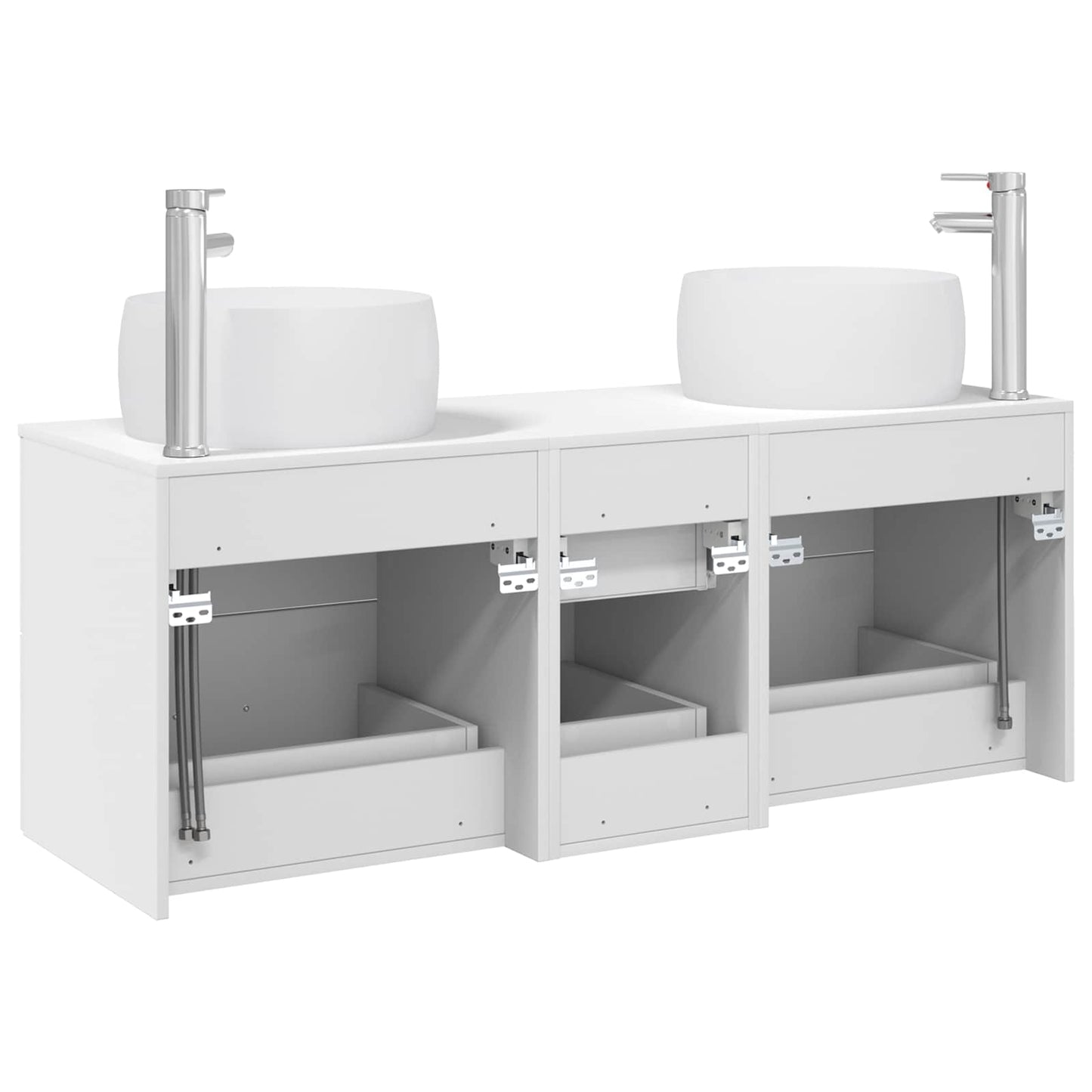 Bathroom Furniture Set 3 pcs White 49.5 x 44.5 x 66 cm