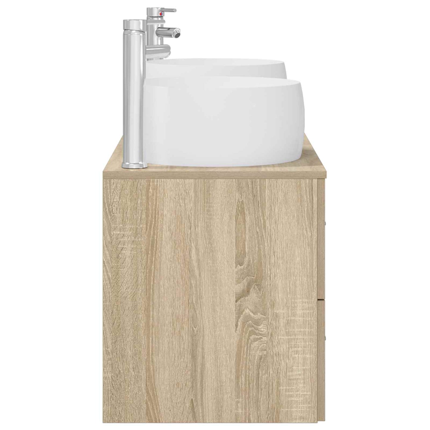 Bathroom Furniture Set 3 pcs Sonoma Oak 49.5 x 44.5 x 66 cm