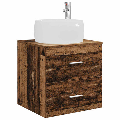 Bathroom Furniture Set 3 pcs Old Wood 49.5 x 44.5 x 66 cm