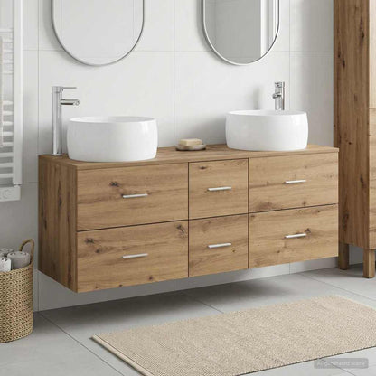 Bathroom Furniture Set 3 pcs Artisan Oak 49.5 x 44.5 x 66 cm