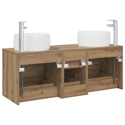 Bathroom Furniture Set 3 pcs Artisan Oak 49.5 x 44.5 x 66 cm
