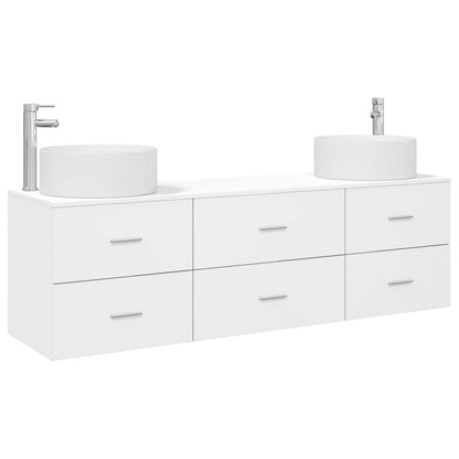 Bathroom Furniture Set 3 pcs White 49.5 x 44.5 x 65.5 cm