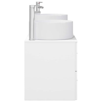 Bathroom Furniture Set 3 pcs White 49.5 x 44.5 x 65.5 cm