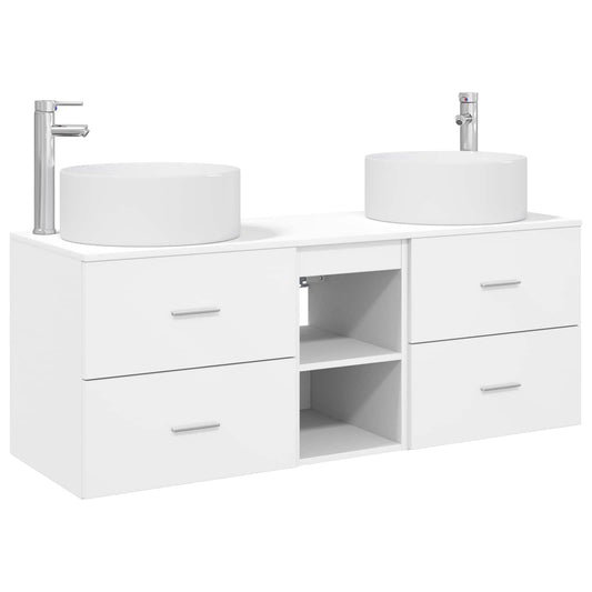 Bathroom Furniture Set 3 pcs White 49.5 x 44.5 x 65.5 cm