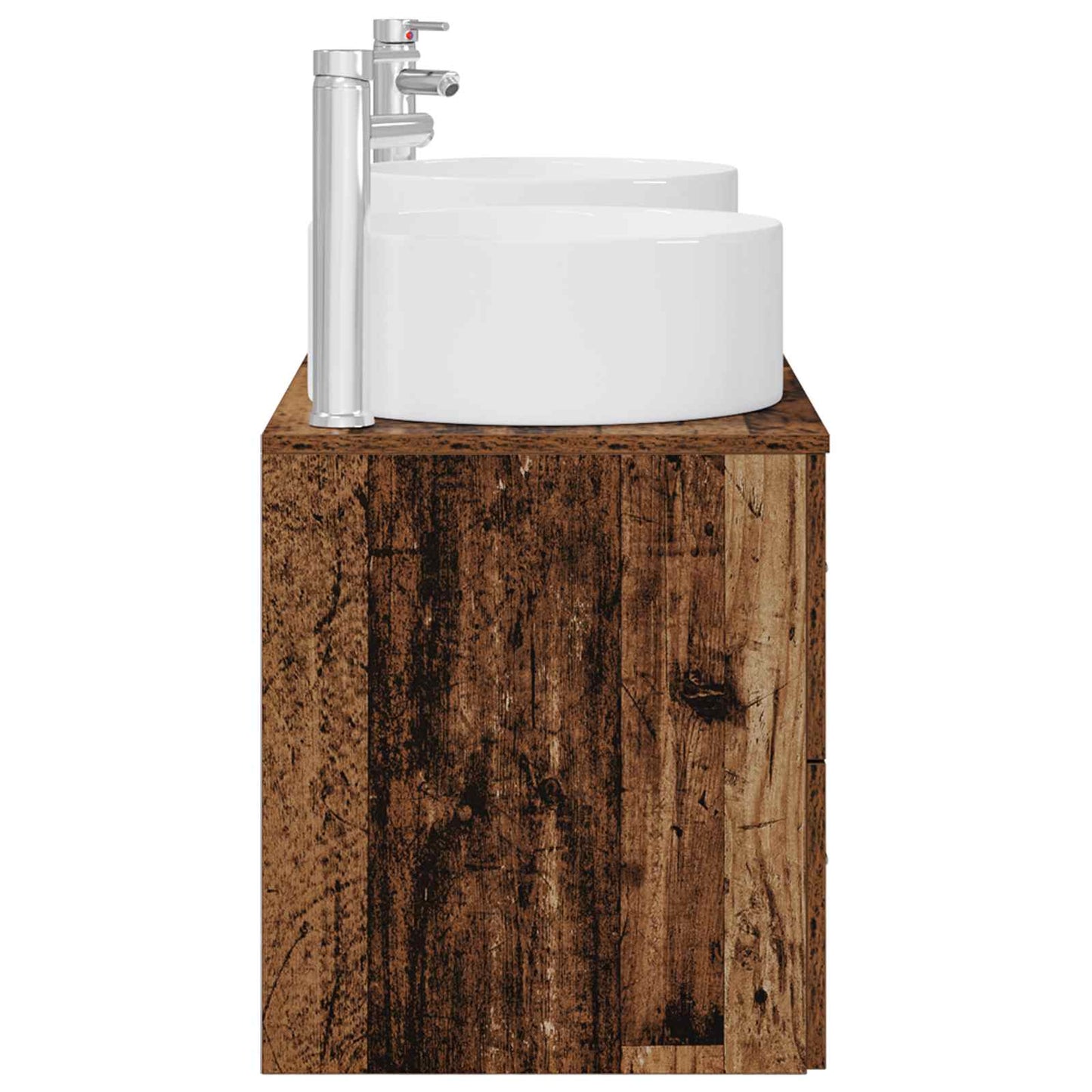 Bathroom Furniture Set 3 pcs Old Wood 49.5 x 44.5 x 65.5 cm