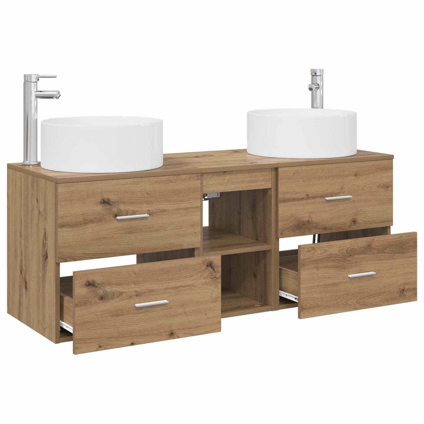 Bathroom Furniture Set 3 pcs Artisan Oak 49.5 x 44.5 x 65.5 cm