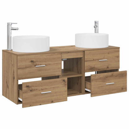 Bathroom Furniture Set 3 pcs Artisan Oak 49.5 x 44.5 x 65.5 cm