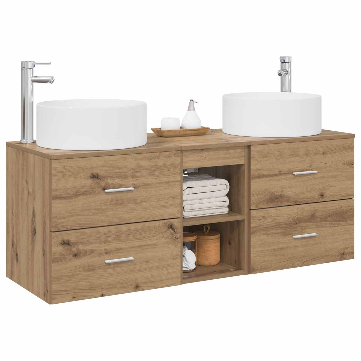 Bathroom Furniture Set 3 pcs Artisan Oak 49.5 x 44.5 x 65.5 cm