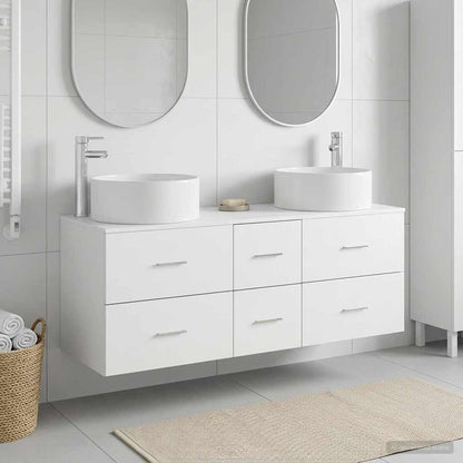 Bathroom Furniture Set 3 pcs White 49.5 x 44.5 x 65.5 cm
