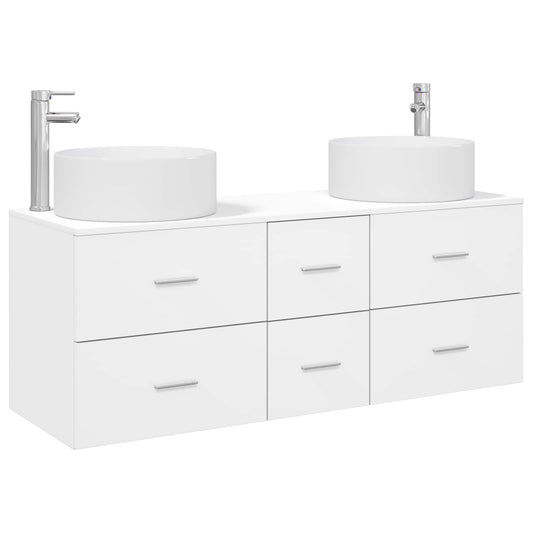 Bathroom Furniture Set 3 pcs White 49.5 x 44.5 x 65.5 cm