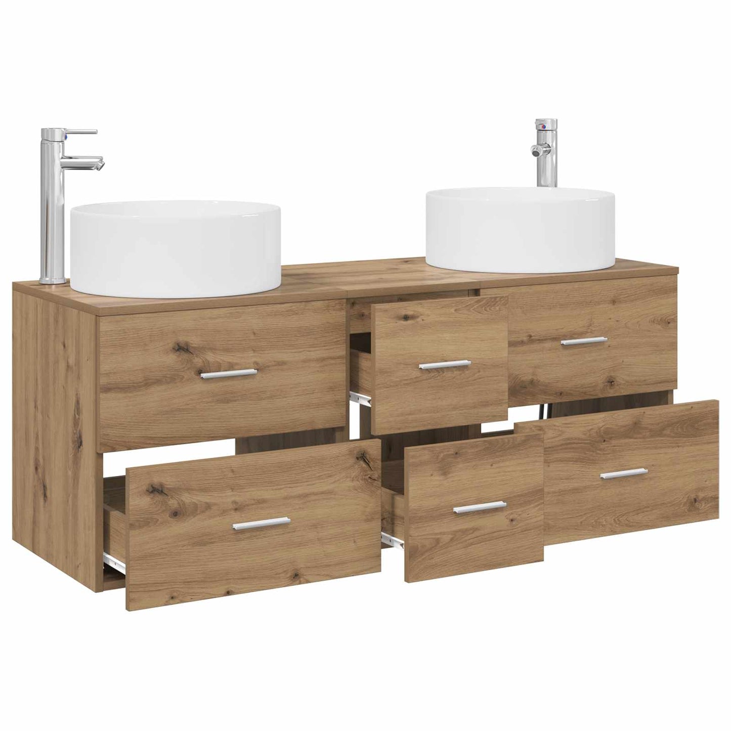Bathroom Furniture Set 3 pcs Artisan Oak 49.5 x 44.5 x 65.5 cm