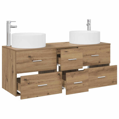 Bathroom Furniture Set 3 pcs Artisan Oak 49.5 x 44.5 x 65.5 cm