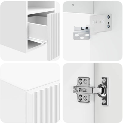 Bathroom Furniture Set 5 pcs White 33 x 34.5 x 100 cm