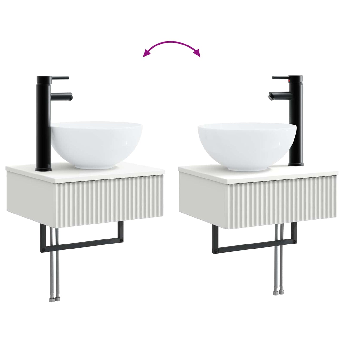 Bathroom Furniture Set 5 pcs White 33 x 34.5 x 100 cm