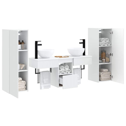 Bathroom Furniture Set 5 pcs White 33 x 34.5 x 100 cm
