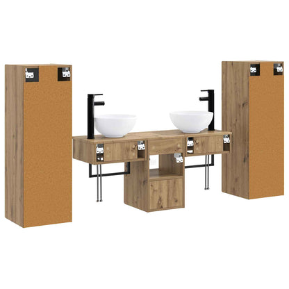 Bathroom Furniture Set 5 pcs Artisan Oak 33 x 34.5 x 100 cm