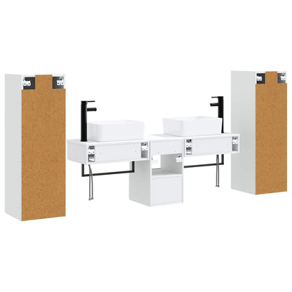 Bathroom Furniture Set 5 pcs High Gloss White