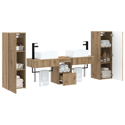 Bathroom Furniture Set 5 pcs Artisan Oak 33 x 34.5 x 100 cm